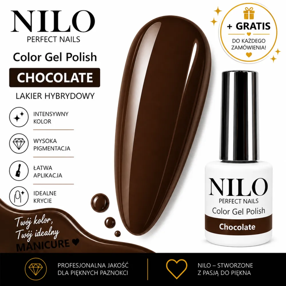Lakier Hybrydowy Chocolate – NILO no.150